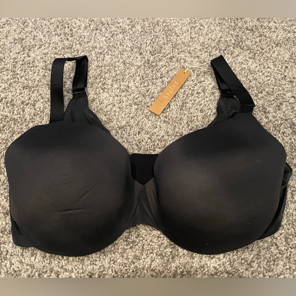 SKIMS Smoothing Intimates Full Coverage Lightly Lined Bra in Onyx, 34DD - Picture 3 of 5
